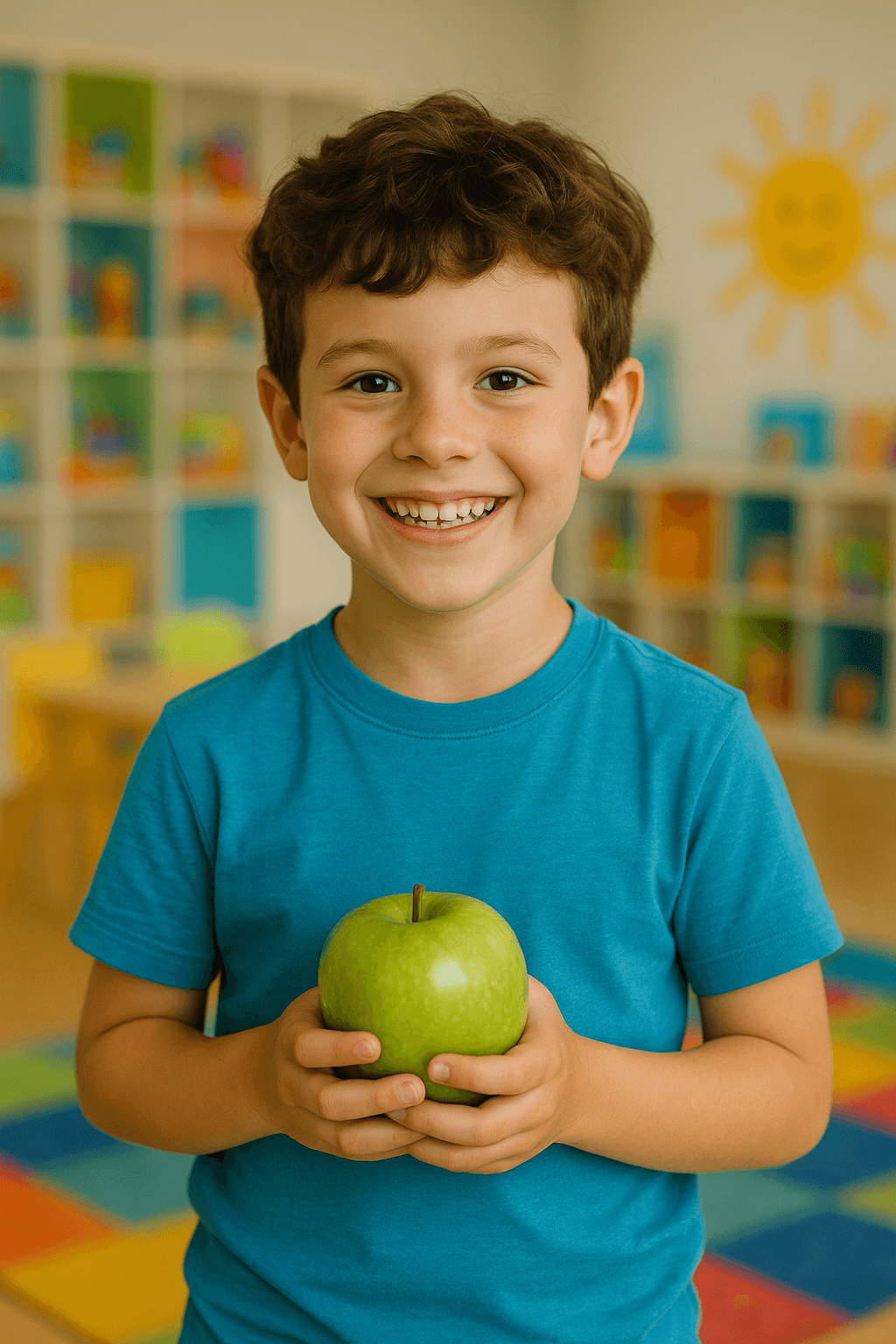 A happy child at Bright Planet Hub